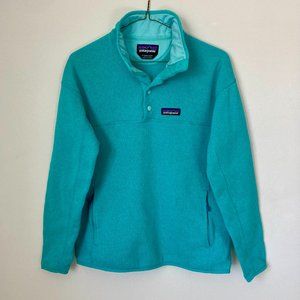 Patagonia Women's Quarter Zip Better Sweater in Turquoise, S